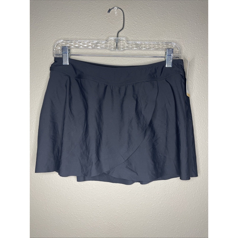 Anne Cole Women's Black Swim Skort Bottom UPF 50 Size Medium NWT